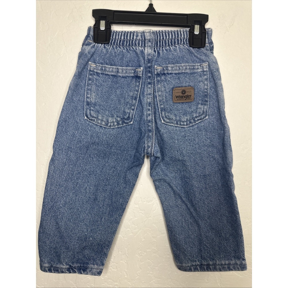 Vintage Baby Wrangler Blue‎ Denim Jeans Size 18M Western Cowboy Costa Rica Made